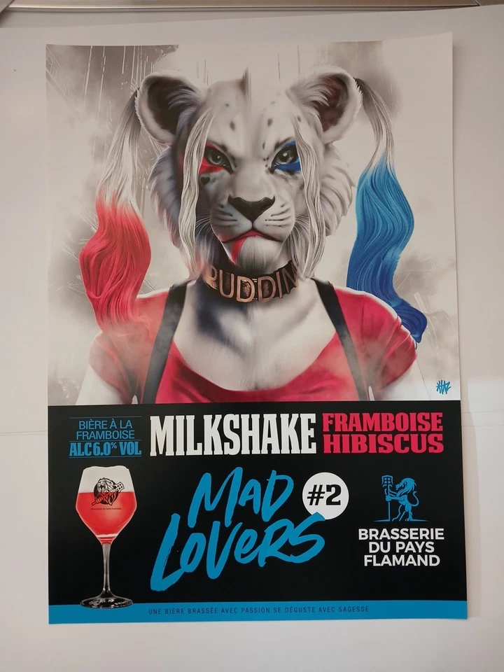 Affiche : MILKSHAKE - MAD LOVERS #2 Lady Gaga / Br. du Pays Flamand - France - Photo 1/1