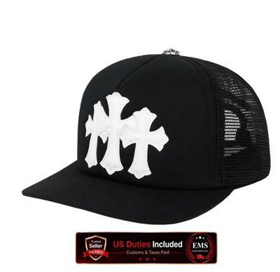 Chrome Hearts Cemetery Trucker Hat Black (Scroll Label Ver.) - Brand New