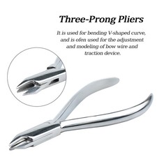 Orthodontic Forceps Three Jaw Plier Three-Prong Forcep for Shaping and Bending