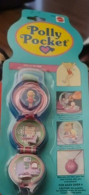 Vintage 1991 Polly Pocket Health Club Locket RARE Polly's Keep-fit New