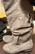 cat and jack boots size 5 brown faux suede