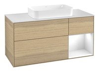 Villeroy & Boch Finion Waschbeckenunterschrank FüR Becken Mittig Regal Rechts...
