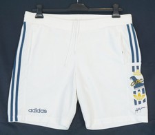 Adidas Originals White Vintage Soft Trefoil Logo Shorts Men's M W32 - 36