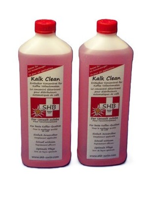 2 X 1 Liter SHB Swiss Kalk Clean Entkalker für alle Modele geeignet z B Jura AEG