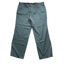 Burberry's Blue 100 wool Pockets Pleated Front Dress Pants see measurements 