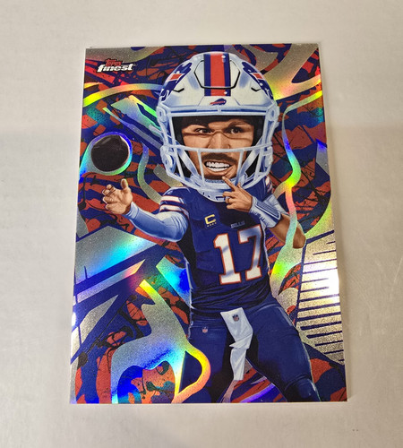 Topps 2025 Finest Headliners Josh Allen #H-1 Buffalo Bills Football Insert