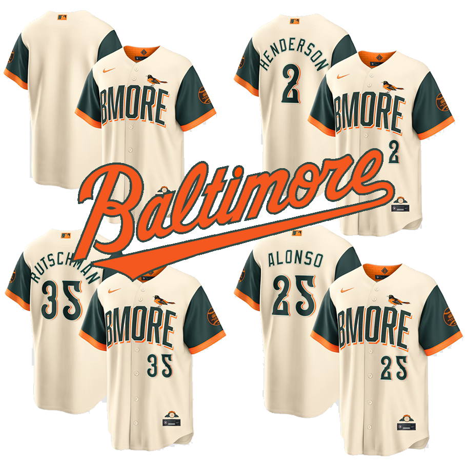 Men's Baltimore Orioles Cream 2026 City Connect Stadium Jersey | eBay