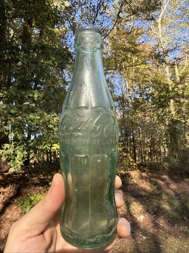 Coca-Cola Tracy City  Vintage Soda Pop Bottle 6 1/2oz Green Glass TENNESSEE