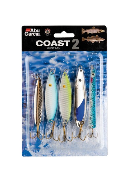 Abu Garcia Coast Mix 2 - 5 MeerforellenköDer Im Set, Blinker, Angelset, KöDer-image