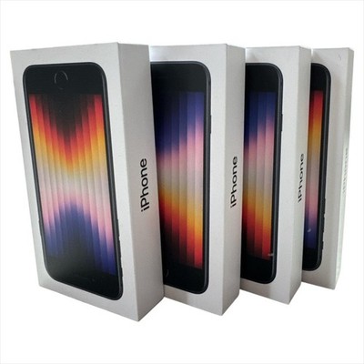 Originale Apple iPhone SE (2022) Leerverpackung Midnight 128GB Handyverpackung