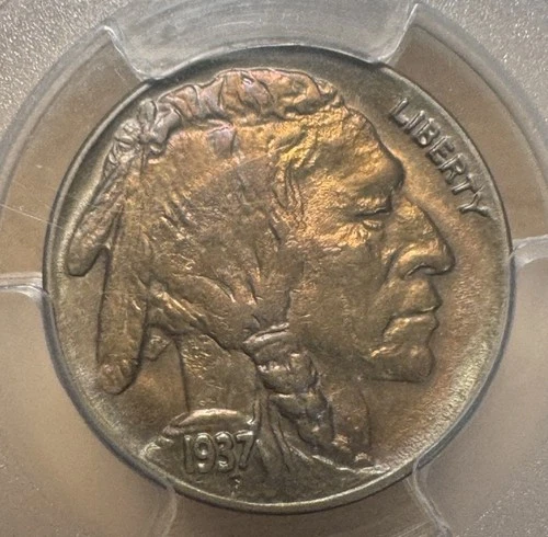 1937 D Buffalo Nickel 3 Legs PCGS MS62
