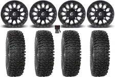 Fuel Vector 14" Wheels MB 30" RC500 Tires Honda Pioneer 1000 / Talon