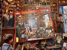 White Mountain Complete 1000 Pcs Old Book Store Puzzle