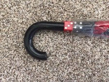 Aramis 1980s Black  Red Gamblers Dice Promotional Umbrella NOS