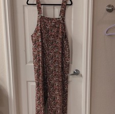 Tuta intera donna Zara floreale multicolore senza maniche con bottoni taglia M