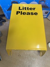 Image of Litter Bin Rail Mountable Yellow