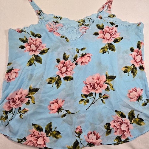 Torrid Sophie Cami Top Floral Print Sleeveless Blue Plus Size 2 - Picture 6 of 8