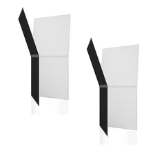 V-FLAT WORLD Foldable V-Flat 2.0, Black/White, 2-Pack