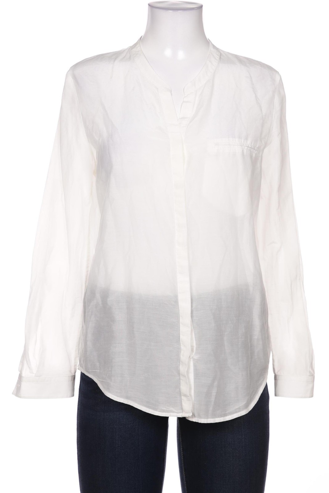 Boss Orange Bluse Damen Oberteil Hemd Hemdbluse Gr. M Weiß #bimpcxv