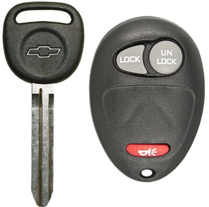 4 llaves en blanco para Chevy Colorado 2004-2012 LOGO 692365 + control remoto 3B Foto 4 de 4