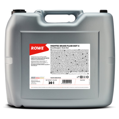 DOT4 Bremsflüssigkeit 20L ROWE HIGHTEC BRAKE FLUID DOT 4 rückwärtskompatib. DOT3