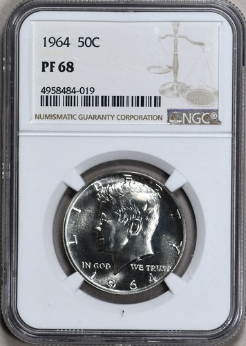 1964 Proof Kennedy Half Dollar PF68 NGC
