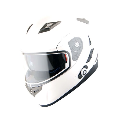 Casco modular de doble visera facial completa para motocicleta marciana con auriculares Bluetooth - Imagen 29 de 78