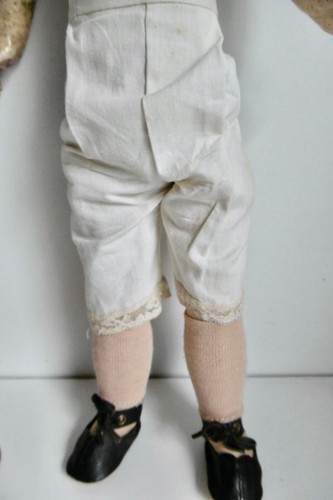 JOLIE POUPEE ANCIENNE TÊTE BISCUIT FLEISCHMANN BEAUX HABITS - HT 46 cm (réf LP6) - Imagen 17 de 24