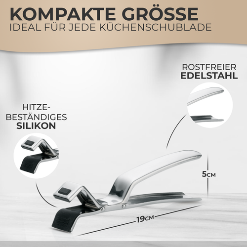 TA999 Küchenhelfer Edelstahl -Schüssel, Ofenzange, Speiseringe, Panierschalen - Bild 24 von 30