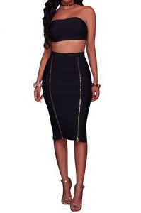 SOLID-ZIPPERED-STRAPLESS-SKIRT-SET