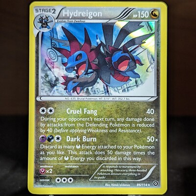 Hydreigon 86/114 NM Holo Rare XY Steam Siege Near Mint Foil Pokemon TCG Set  Card | eBay