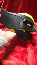 3d Printed Wolverine cosplay helmet with magnetic quick detach eye pieces 