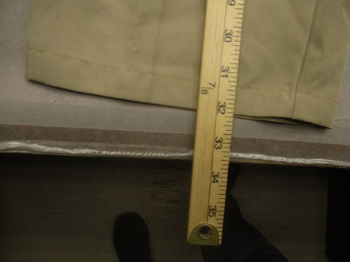 NIKE DRI-FIT GOLF Size 32x36 Mens Beige Stretch Zip Fly Pockets Golf Pants 870 - Picture 5 of 9