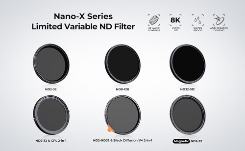 K&F Concept NANO-X 58mm ND2-ND32(1-5 Stop)Variable ND &CPL 2 in 1 Filter,No X - Picture 5 of 12