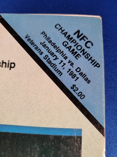 PRO! 1981 N.F.C. CHAMPIONSHIP GAME PROGRAM EAGLES VS. COWBOYS - Picture 2 of 4