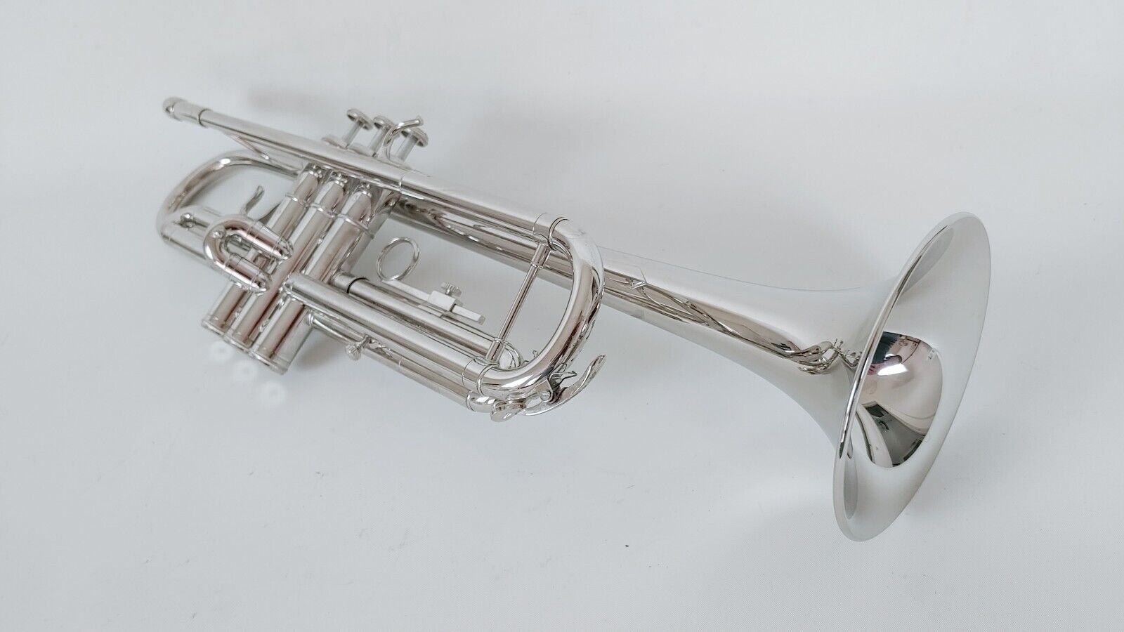 Musikwerks Nickel Plated Trumpet with Case & Mouthpiece Ready to Play
