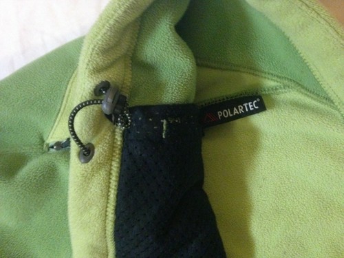 L.L.Bean Fleece Jacket Women's Size XL Green Full Zip Elastic Drawstring Bottom - Picture 3 of 12