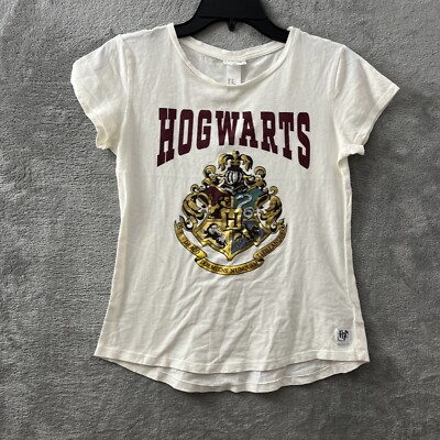 Harry Potter X H&M T Shirt Top Youth 20 Graphic White Short Sleeve Round  Neck