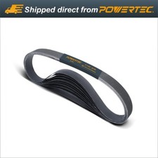 POWERTEC 1 x 42" Sanding Belts 400Grit Silicon Carbide Sandpaper-10pcs 414240S 