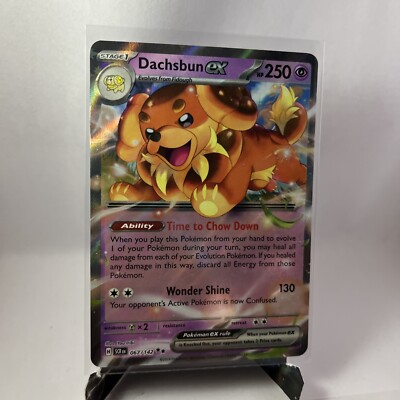 067 142 pokemon card Pokmon TCG, SCR - Dachsbun Ex 067/142 - Stellar Crown Dachsbun ex #067/142 - Tudo
