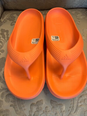 Adidas Adicane Orange Flip Flop Unisex Mens Size 9 Womens Size 10
