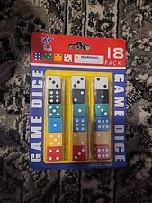 18 PC Set Dice Six Sided Pips Playing Games Party Teaching Math Mix Colors