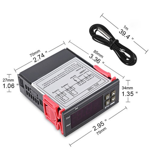 Thermostat Incubator Temperature Controller Thermoregulator Relay Heat_sh - Picture 8 of 11
