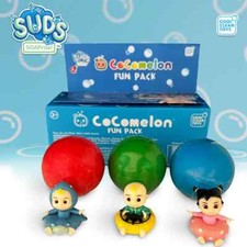  12 CoComelon SUDs SOAPrize Fun Balls W/ Skipper JJ, Shark JJ,  Ballerina CeCe