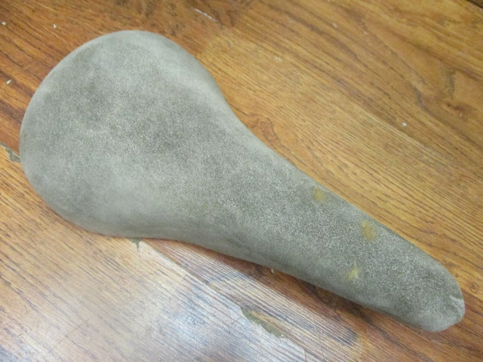 SILLA DE MONTAR VINTAGE SELLE SAN MARCO CUERO GAMUZA TOSTADO GENUINO Foto 2 de 4