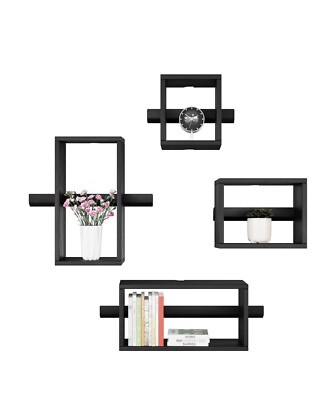 Modern Floating Shelves Set of 4 for Wall Decor