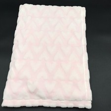Circo Heart Baby Blanket Embossed Hearts Pink Single Layer