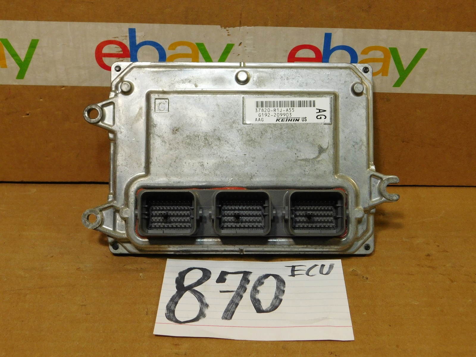 2015 HONDA CIVIC #870 Engine Computer ECM ECU 37820-R1J-A55