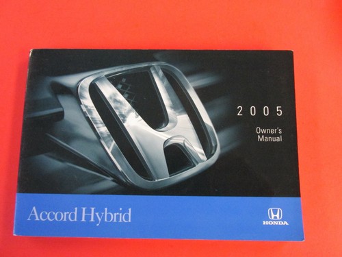 ACCORD, 2005 Honda Accord Sedan Hybrid Owners Manual - Picture 2 of 5