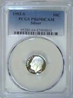 1993-S 10C Roosevelt Dime  PCGS PR69DCAM 90% Silver 22roc0227